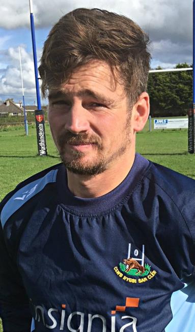 John Gostling - only try of game for St Clears